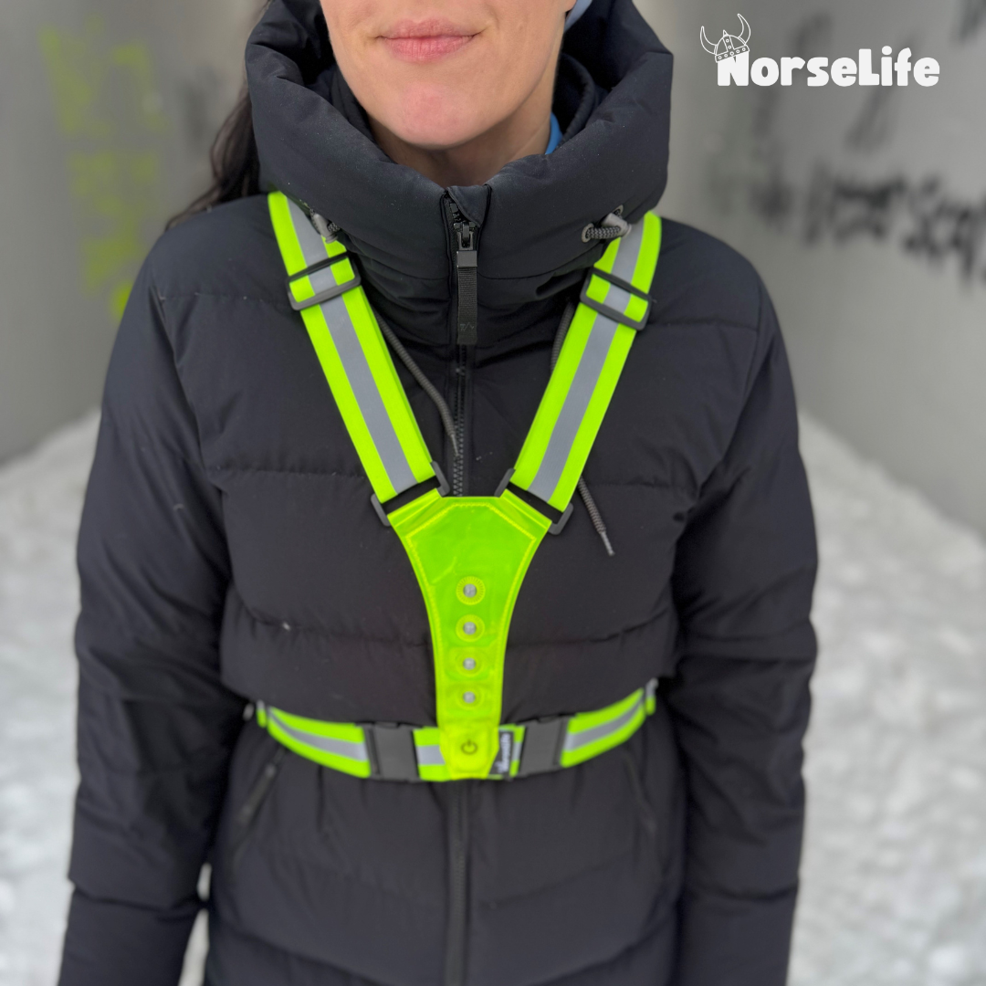 Norselife Reflexväst med LED-ljus -Välj färg