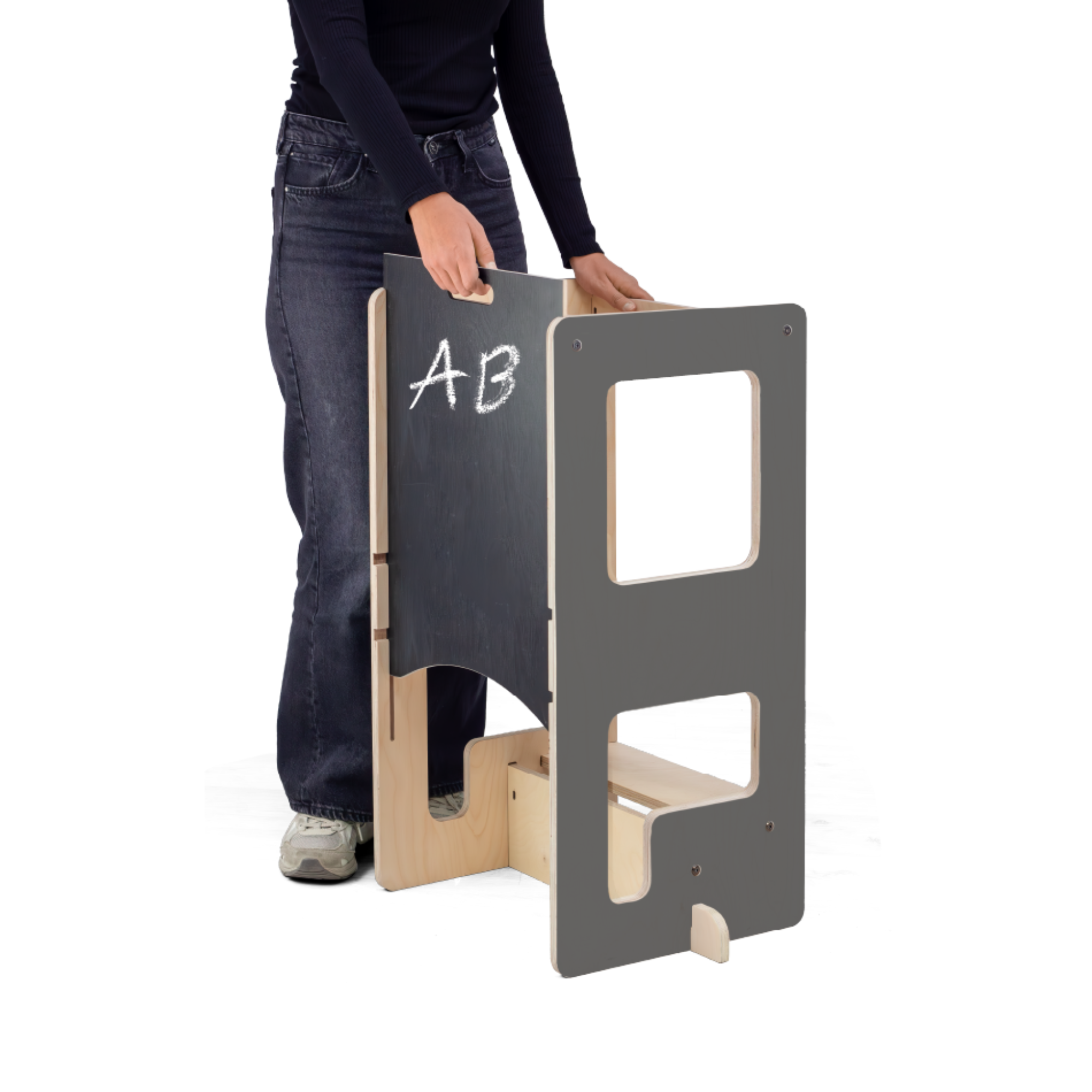 Kule Flip, grå – Flexibel köks- och aktivitetsplattform