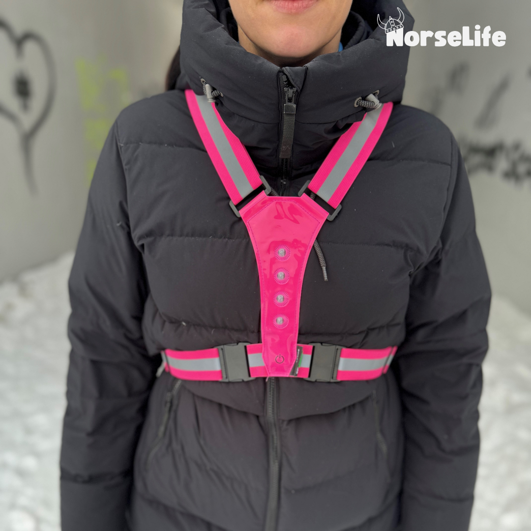 Norselife Reflexväst med LED-ljus -Välj färg
