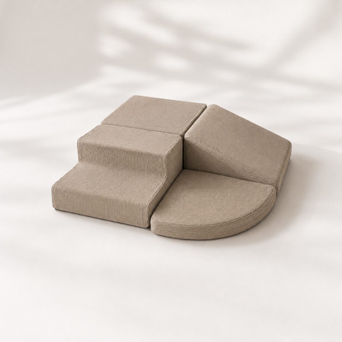 Trollefant Skumblock 4 Delar, Cord, Beige