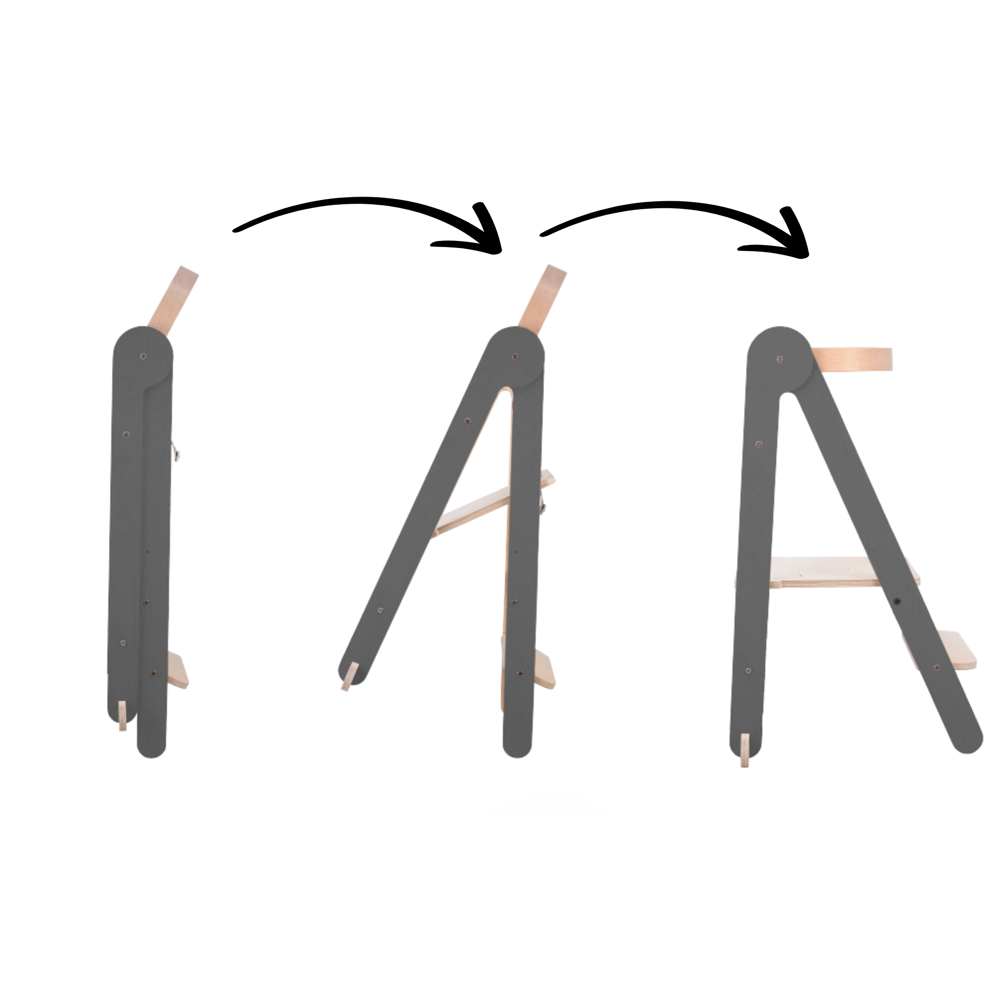 Tower Fold – Flexibel, hopfällbar kökshjälp, grå