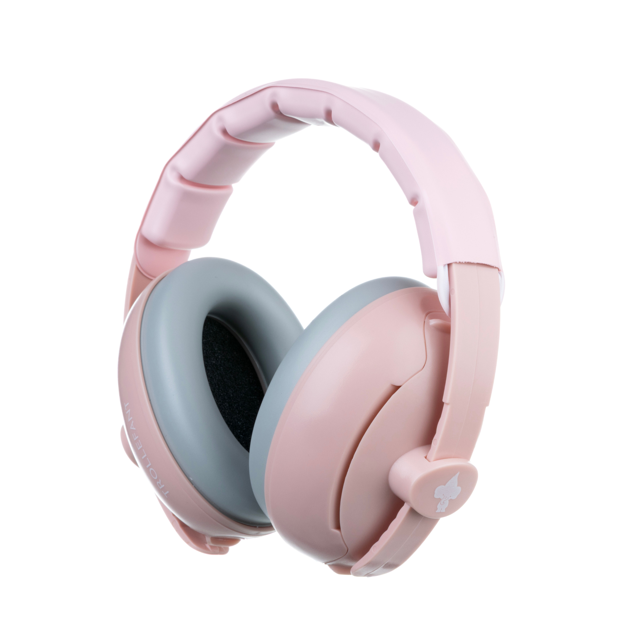 Trollefant hörselskydd för baby 2 i 1, rosa