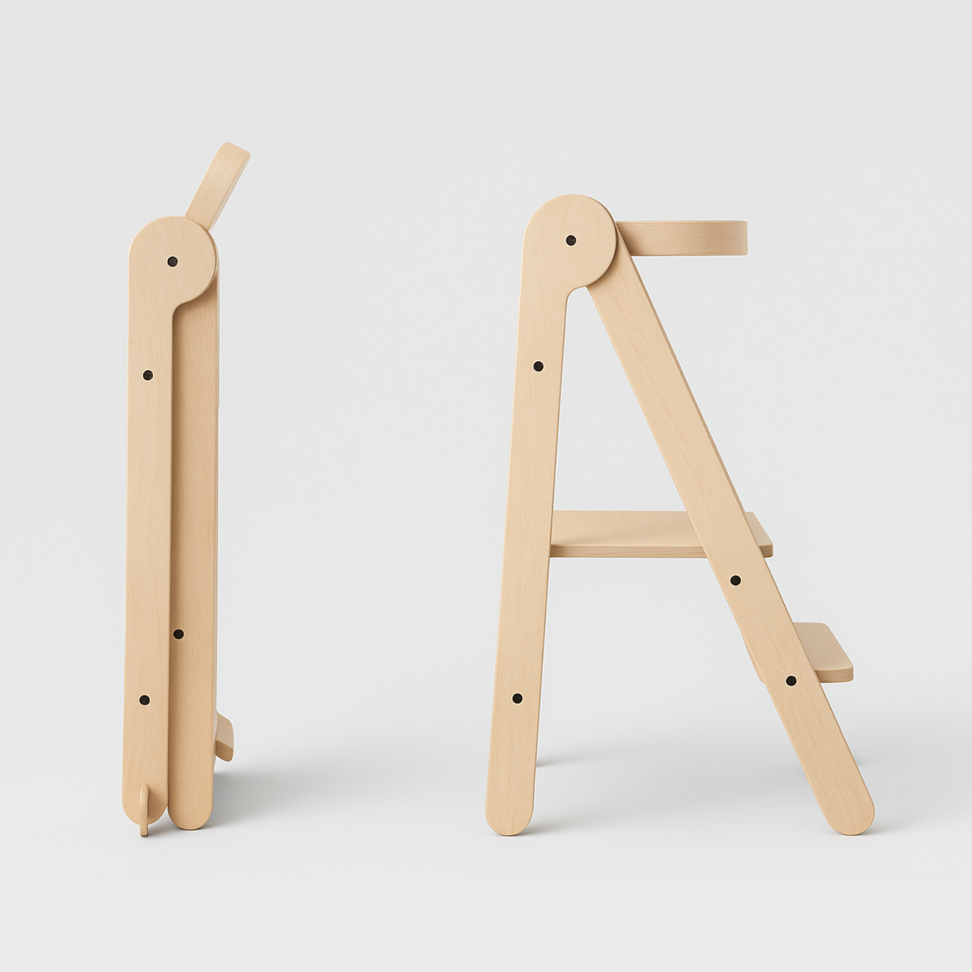 Tower Fold – Flexibel, hopfällbar kökshjälp, natur