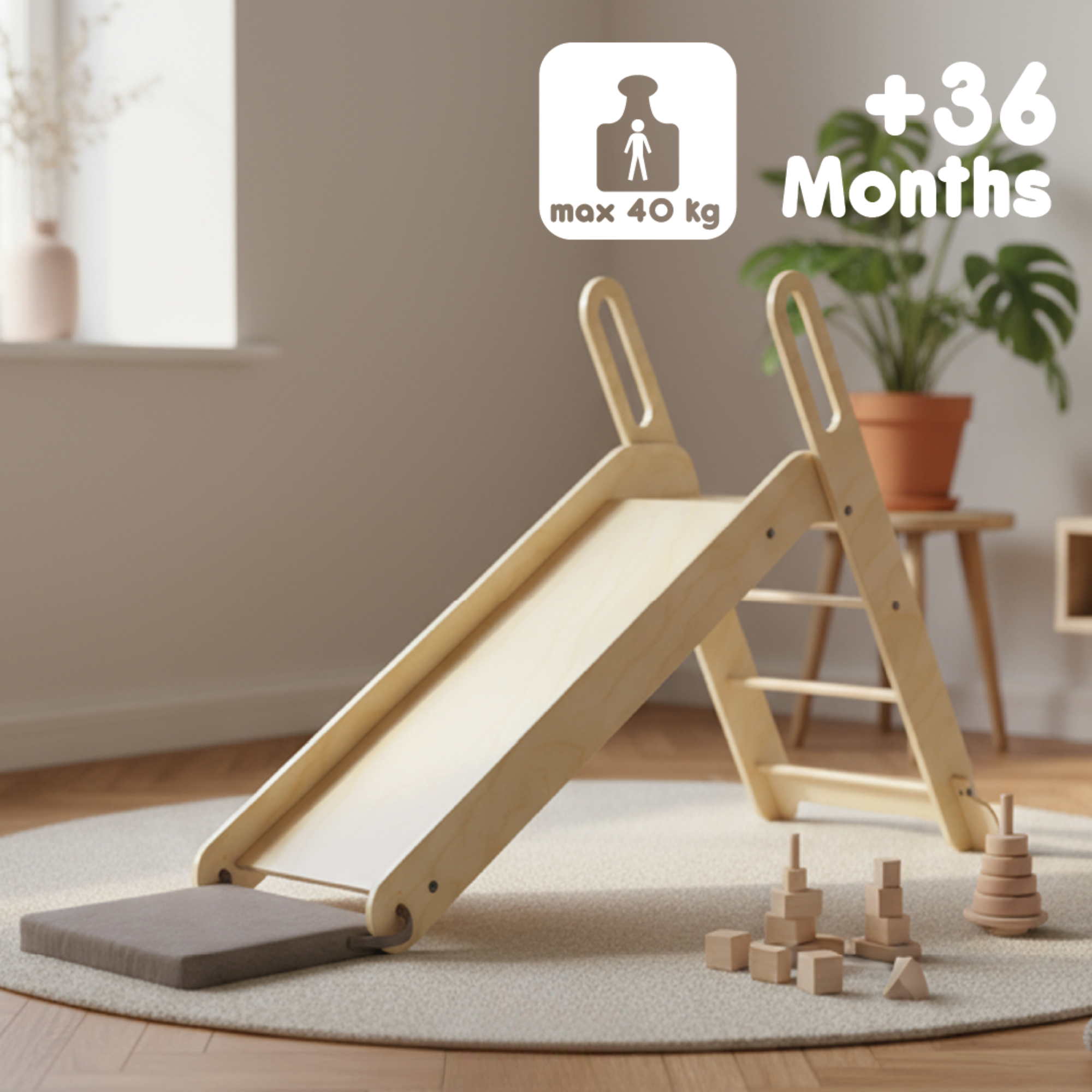 SlideMe V2– stilren, hopfällbar och rolig rutschkana