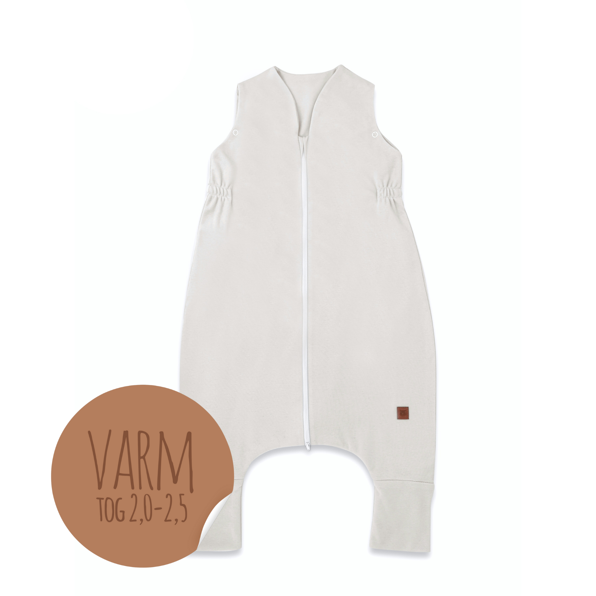 MimiNu Sovpåse med fötter, Beige