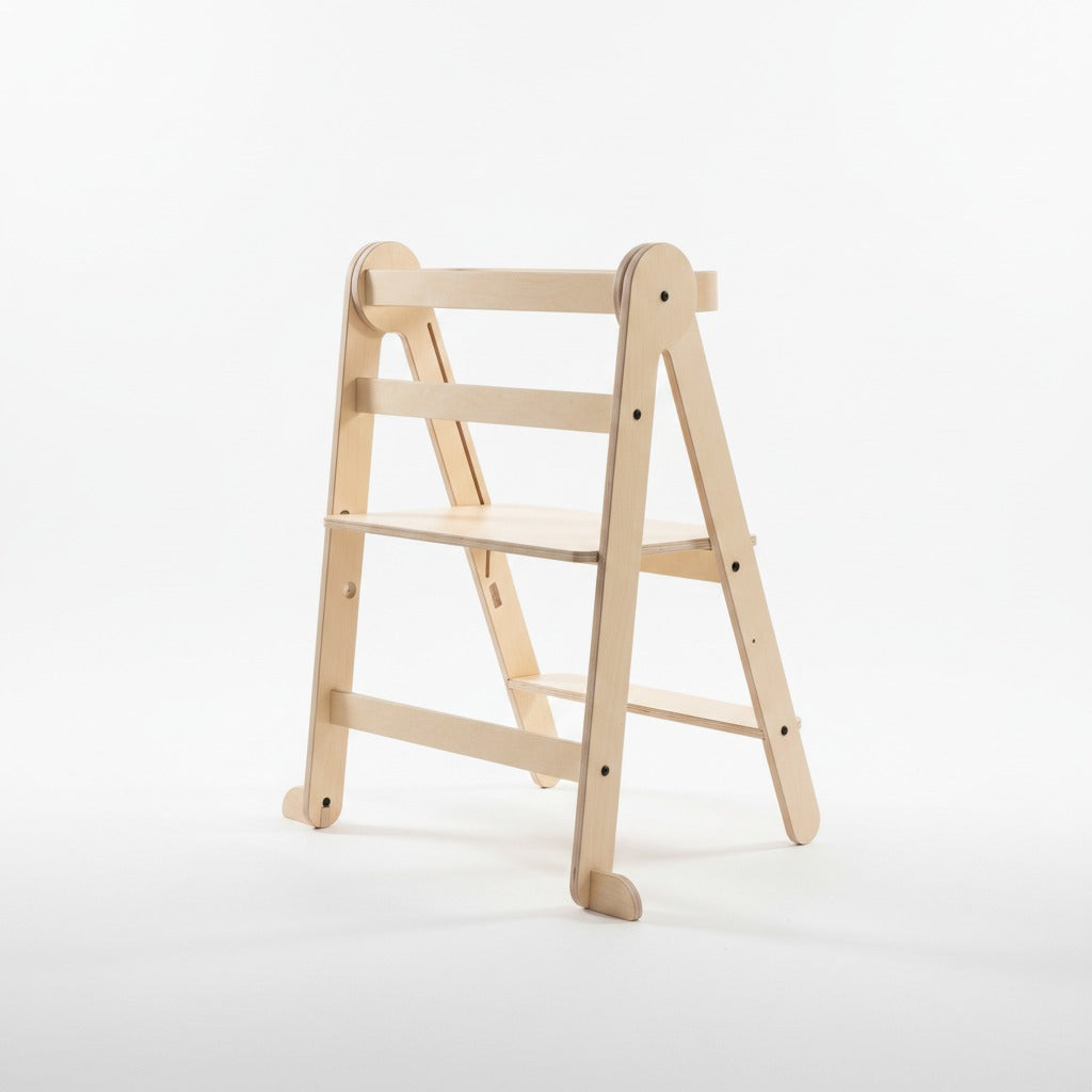 Tower Fold Twin – Flexibel, hopfällbar kökshjälp, natur