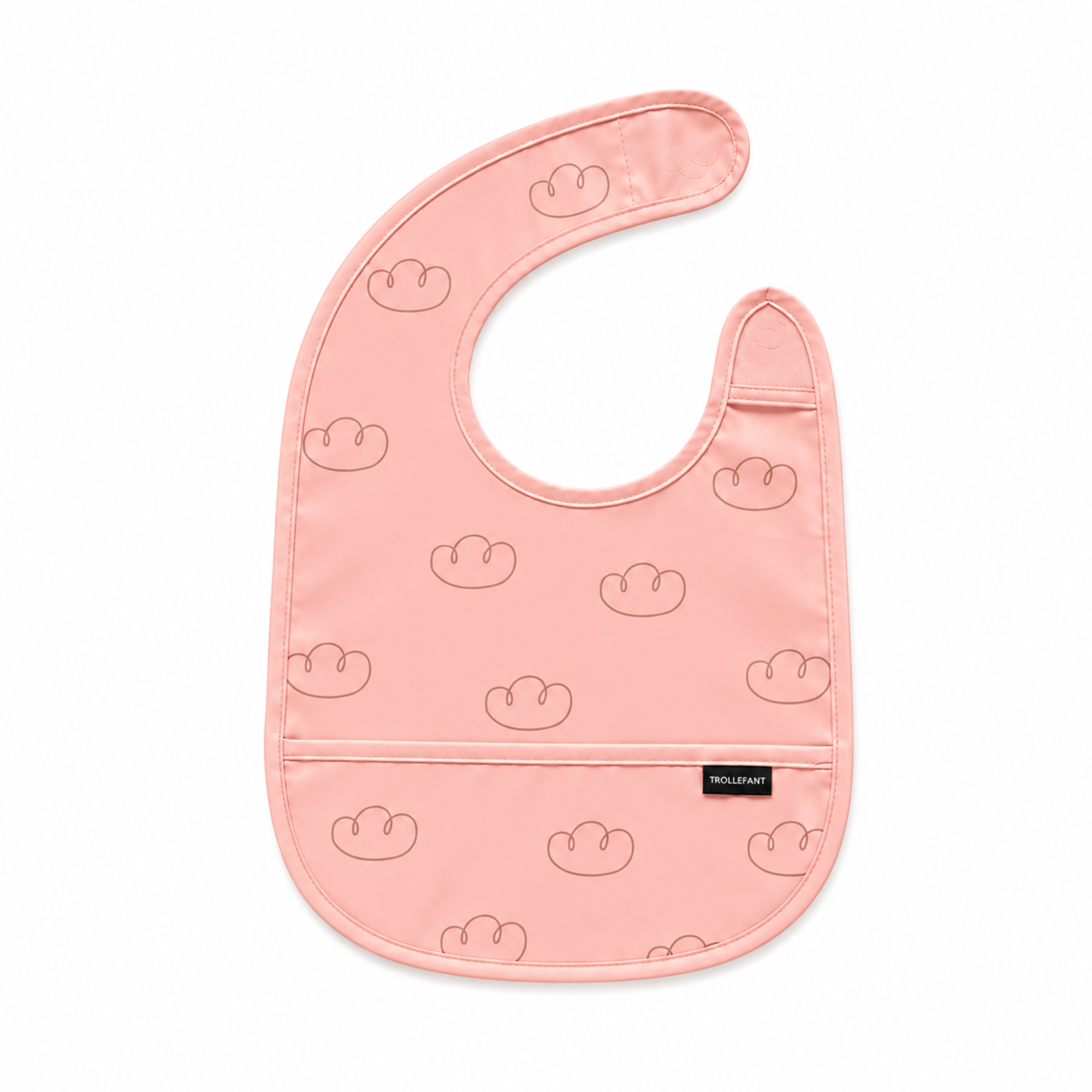 Trollefant haklapp för barn 2-pack, rosa