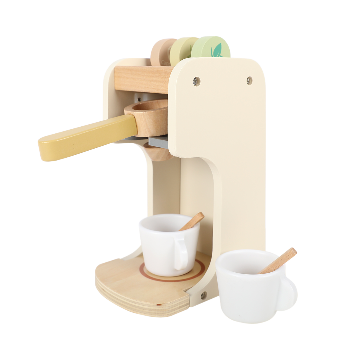 Klassisk kaffemaskin i trä