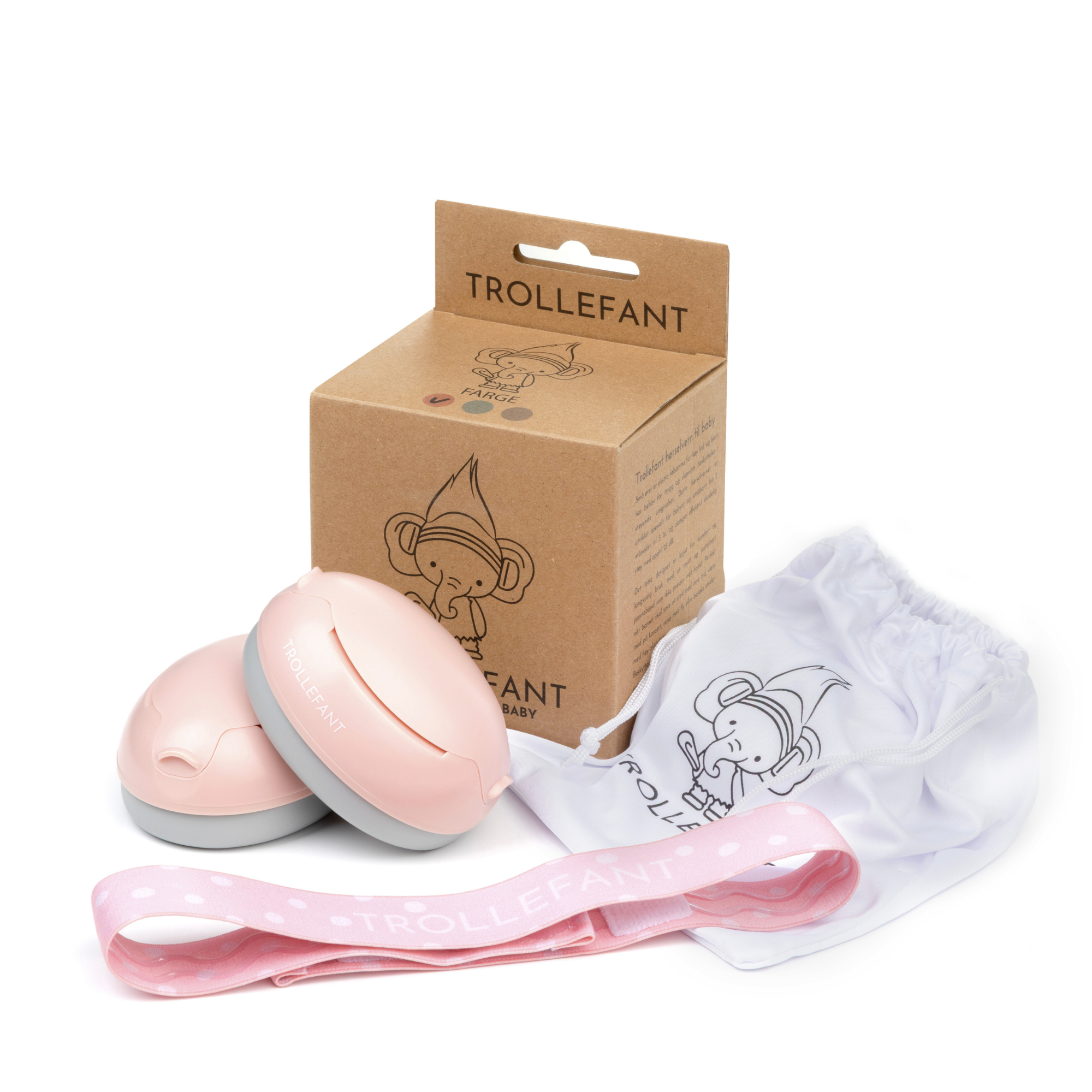 Trolletfant Baby Hörselskydd, Rosa