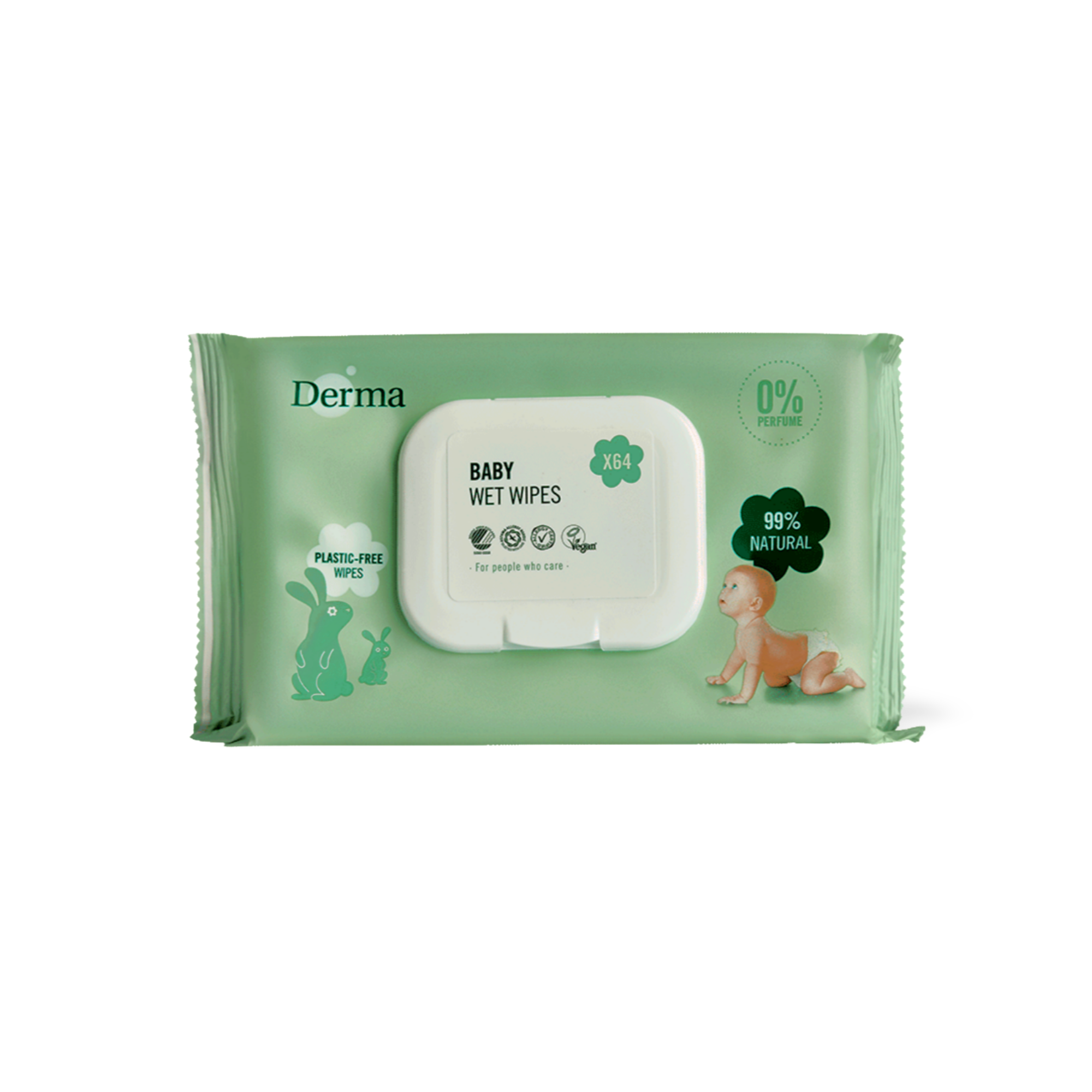 Derma Baby Våtservetter (64 st)