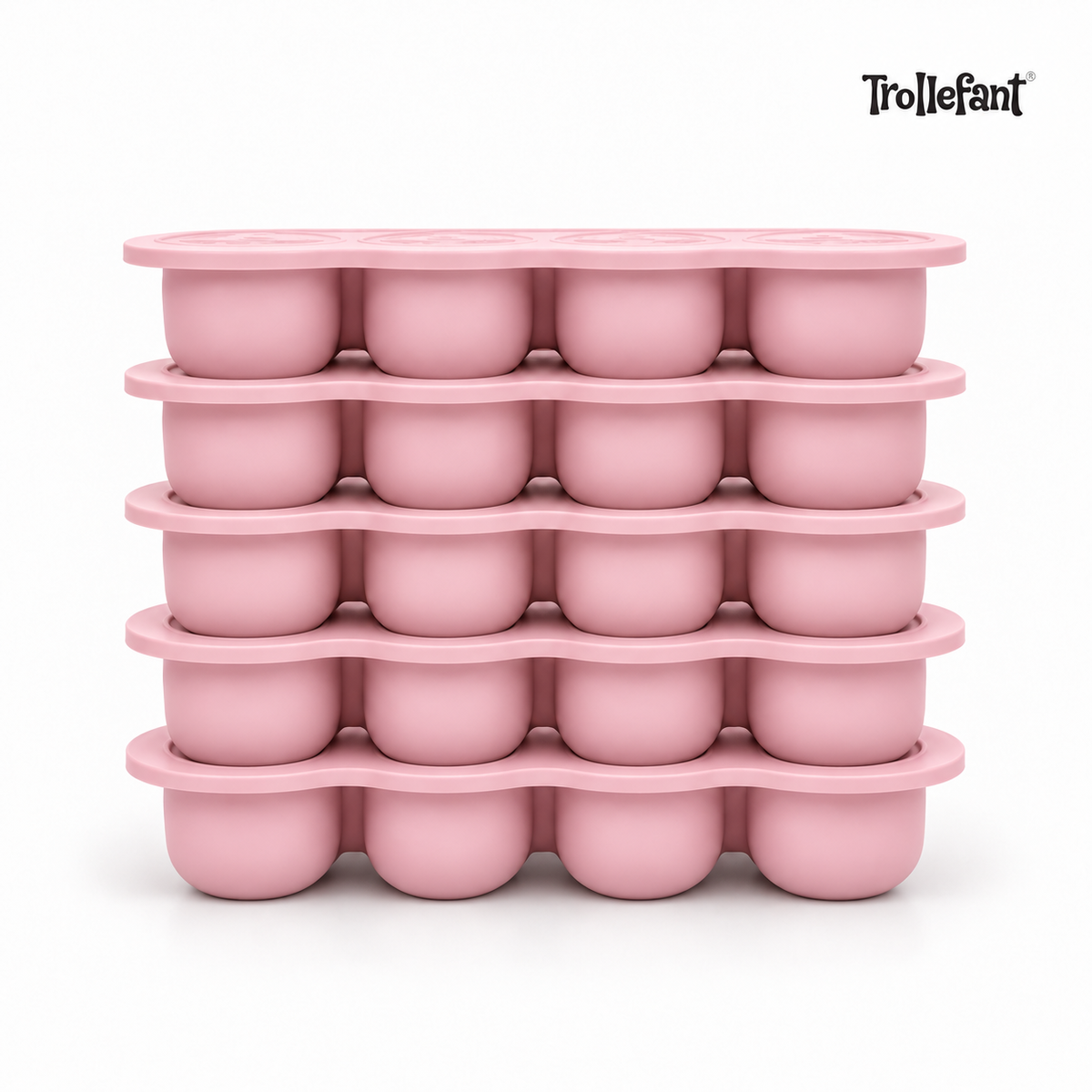 5 x Trollefant Frysform med Lock, 12x45 ml
