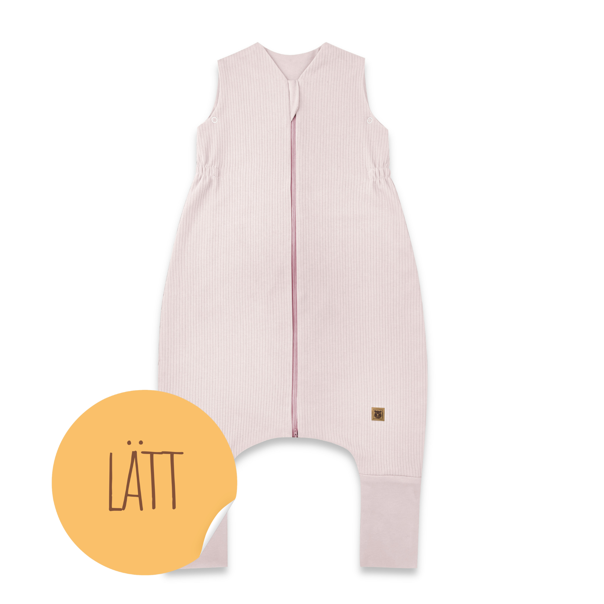 MimiNu Lätt Sovpåse med fötter - Enhanced, Powder Pink
