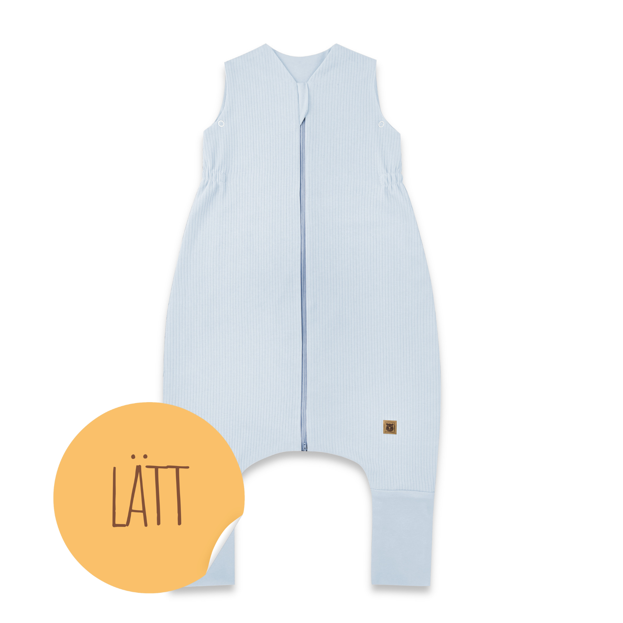 MimiNu Lätt Sovpåse med fötter - Enhanced, Baby Blue