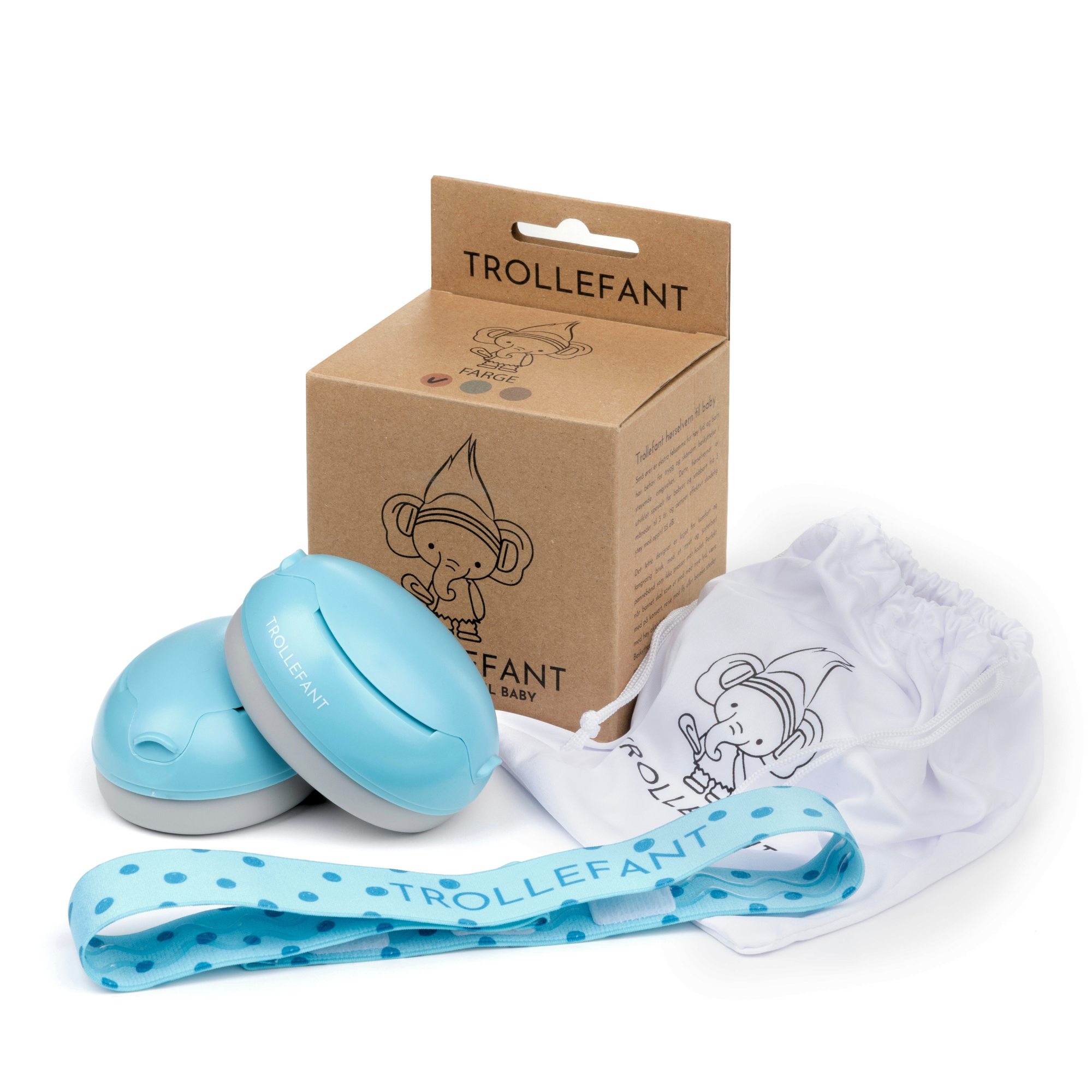 Trolletfant Baby Hörselskydd, Blå