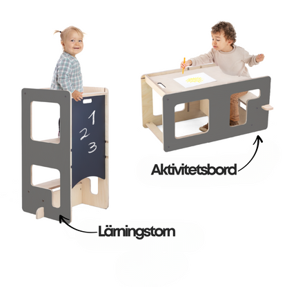 Kule Flip, grå – Flexibel köks- och aktivitetsplattform