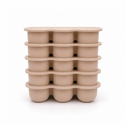 5 x Trollefant Frysform med Lock, 9x60 ml