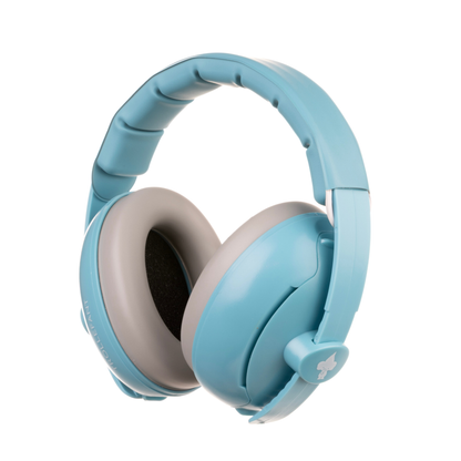 Trollefant hörselskydd för baby 2 i 1, blå