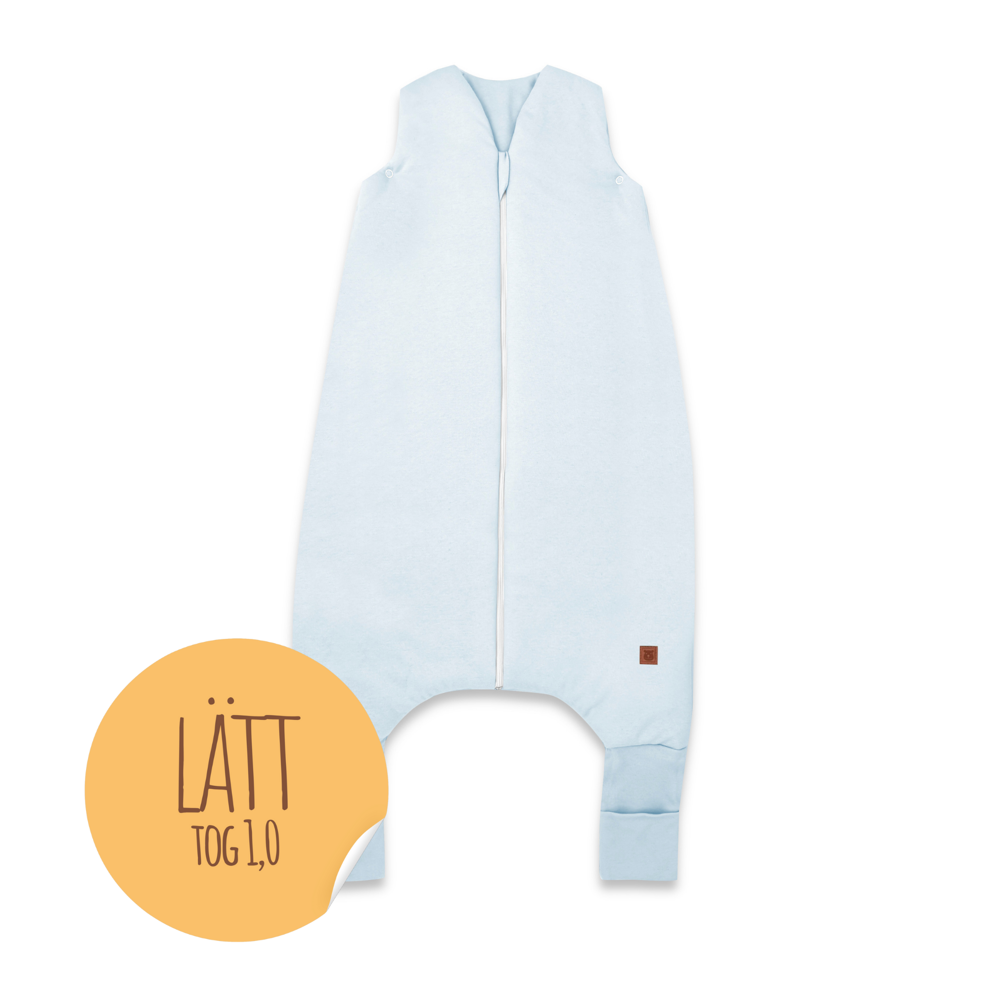 MimiNu Lätt Sovpåse med fötter, Baby Blue