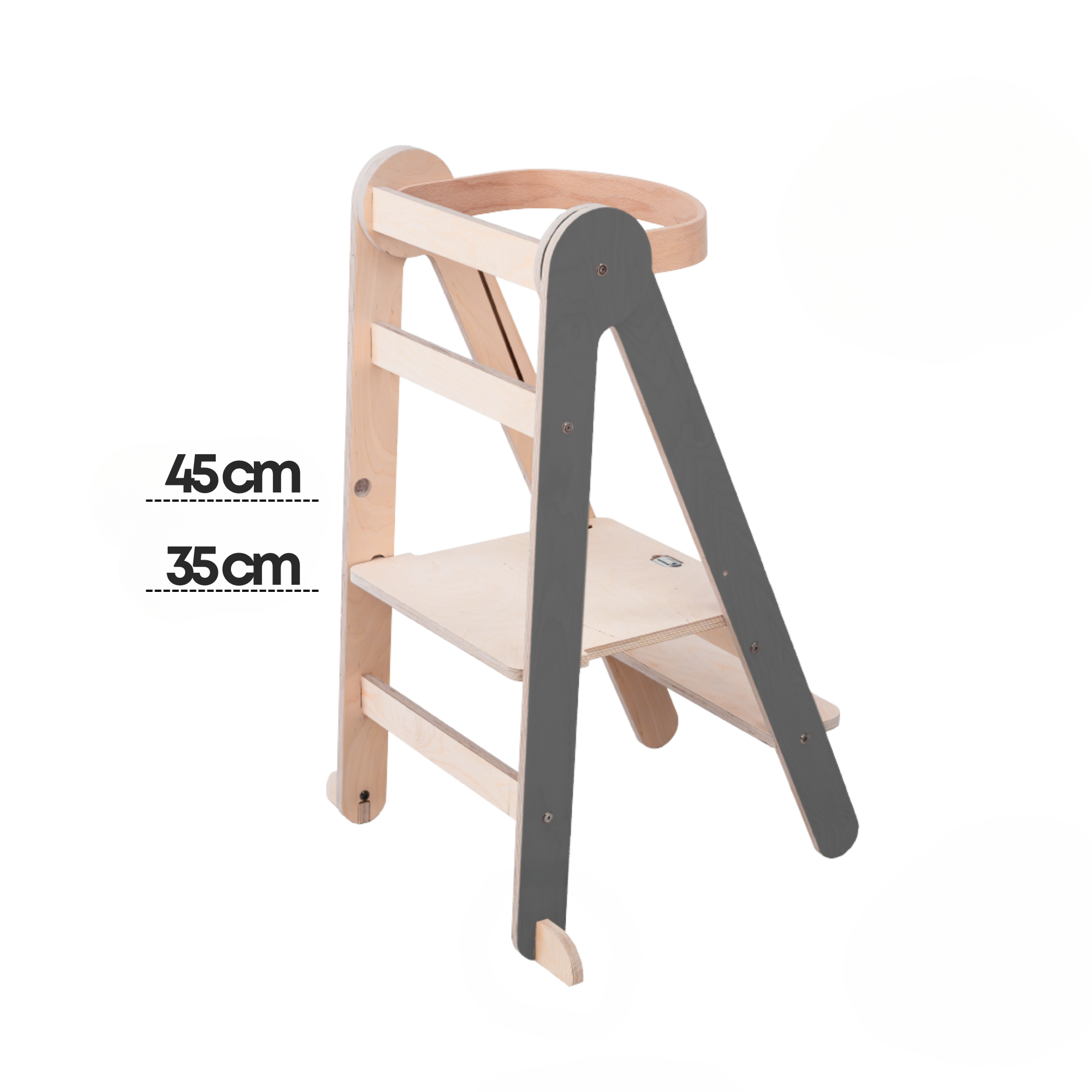 Tower Fold – Flexibel, hopfällbar kökshjälp, grå