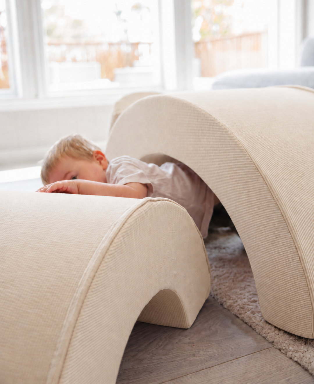 Trollefant Skumregnbåge 3 Delar, Cord, Beige