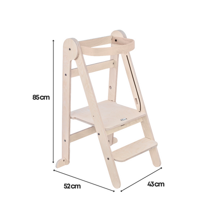 Tower Fold – Flexibel, hopfällbar kökshjälp, natur