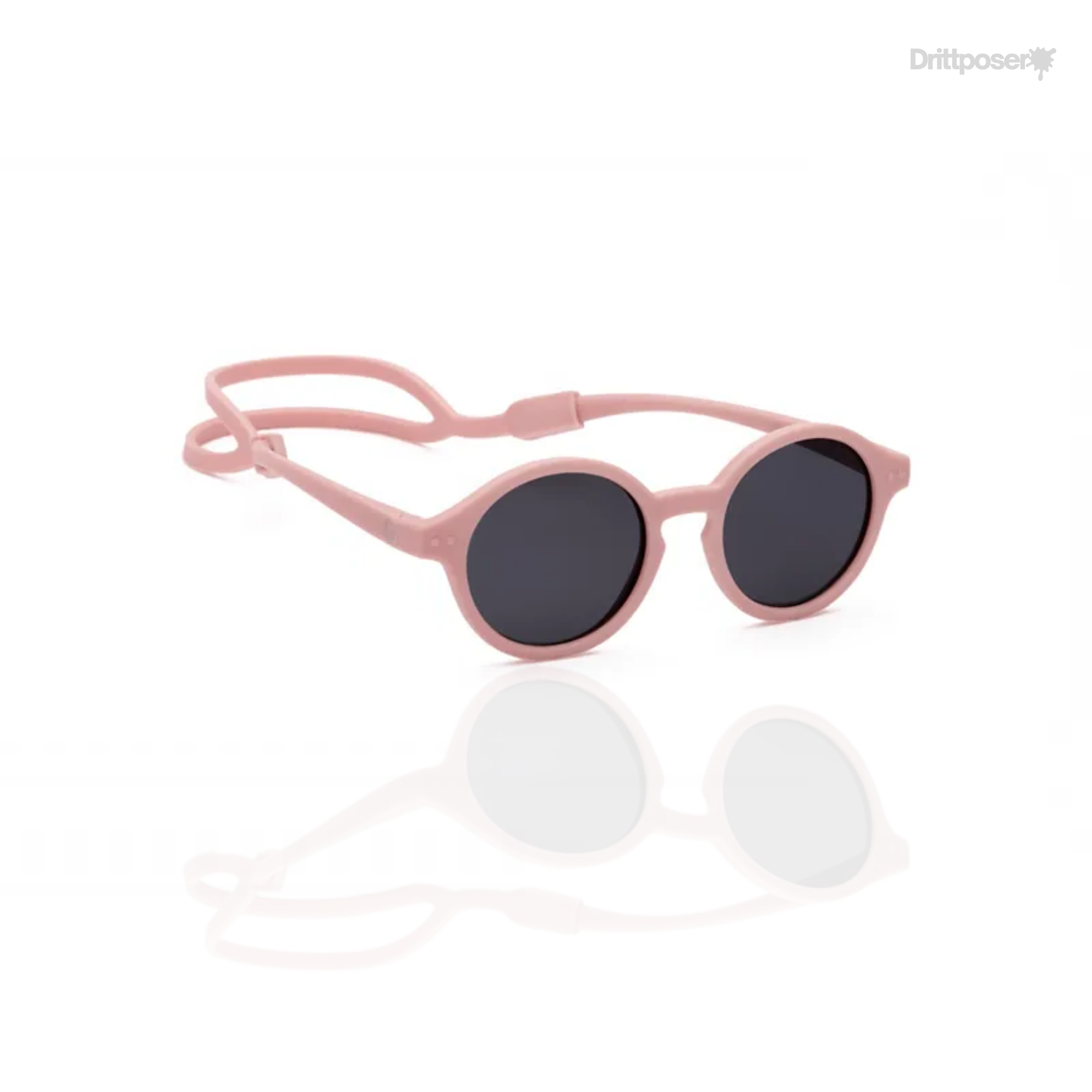 Trollefant solglasögon i silikon med justerbart band – Rosa