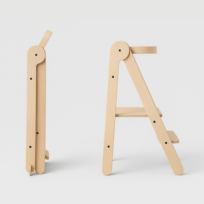 Tower Fold – Flexibel, hopfällbar kökshjälp, natur