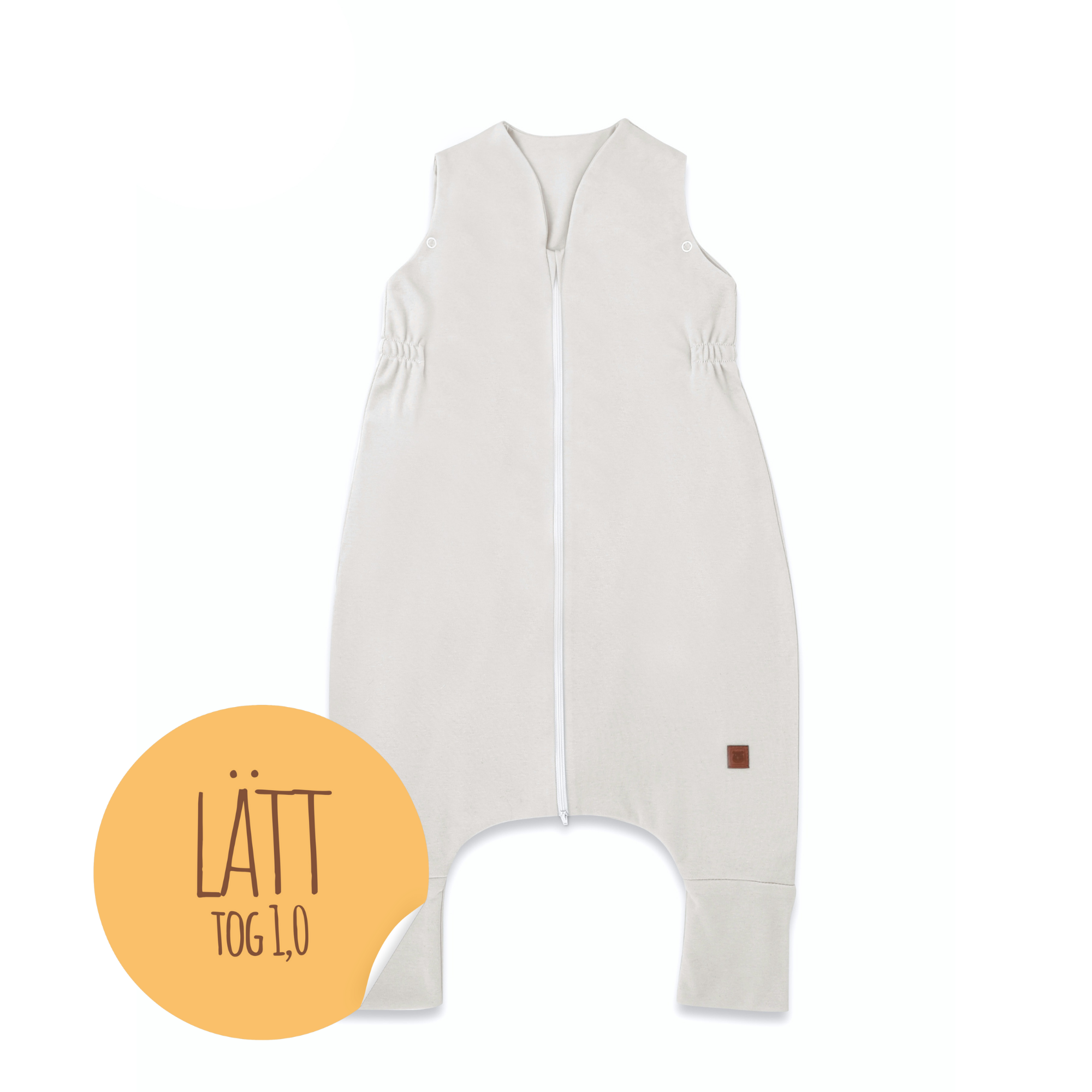 MimiNu Lätt Sovpåse med fötter, Beige