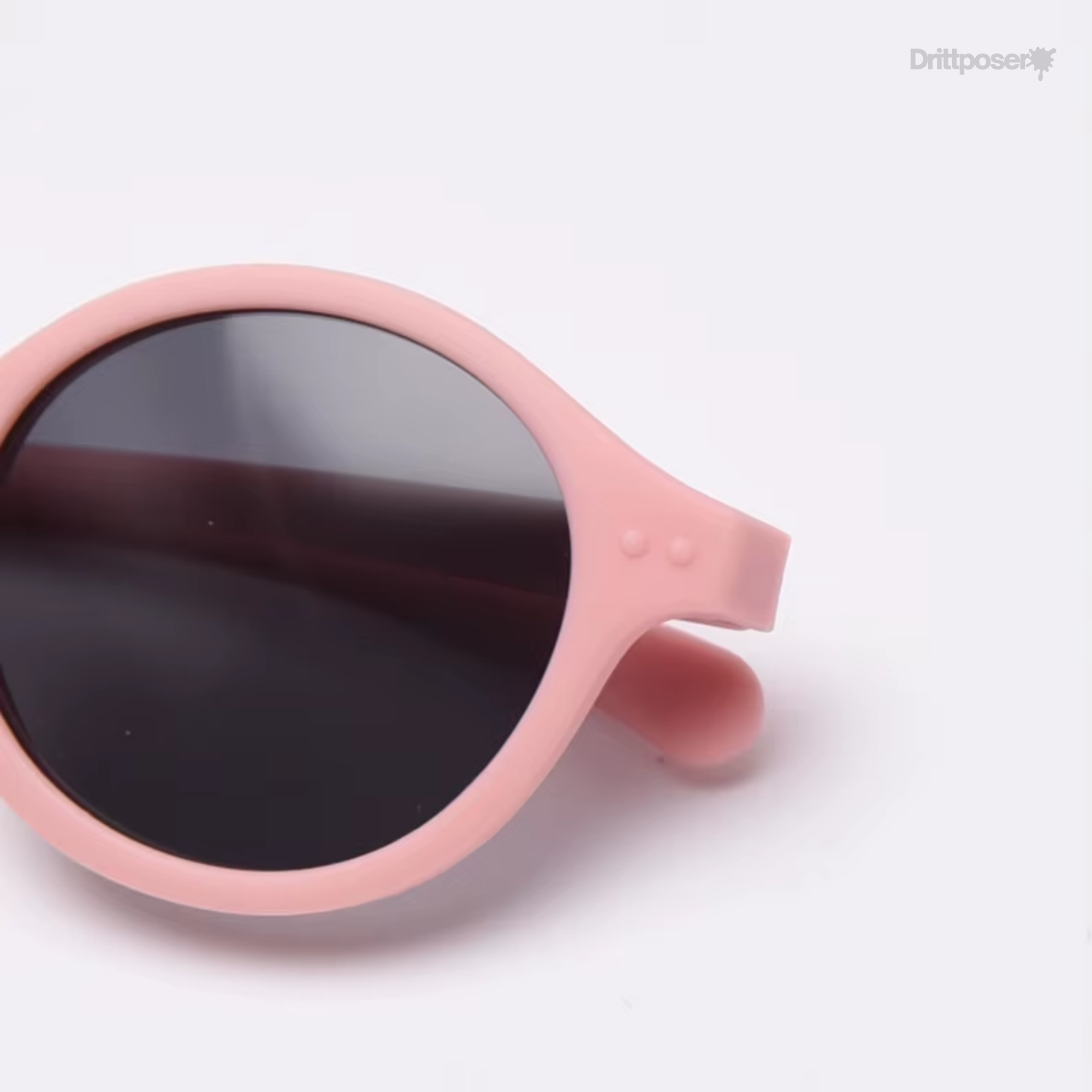Trollefant solglasögon i silikon med justerbart band – Rosa