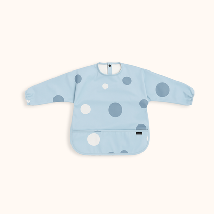 Trollefant Långärmad haklapp för barn 2-pack, blå