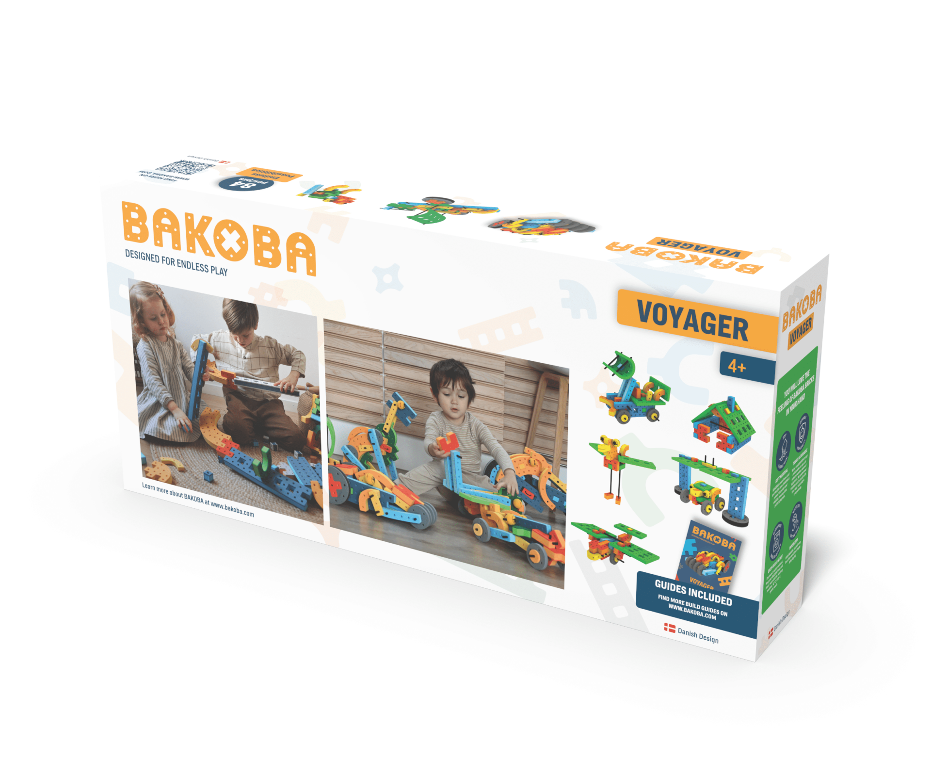 BAKOBA Voyager – byggsats i mjukt skum (84 delar)