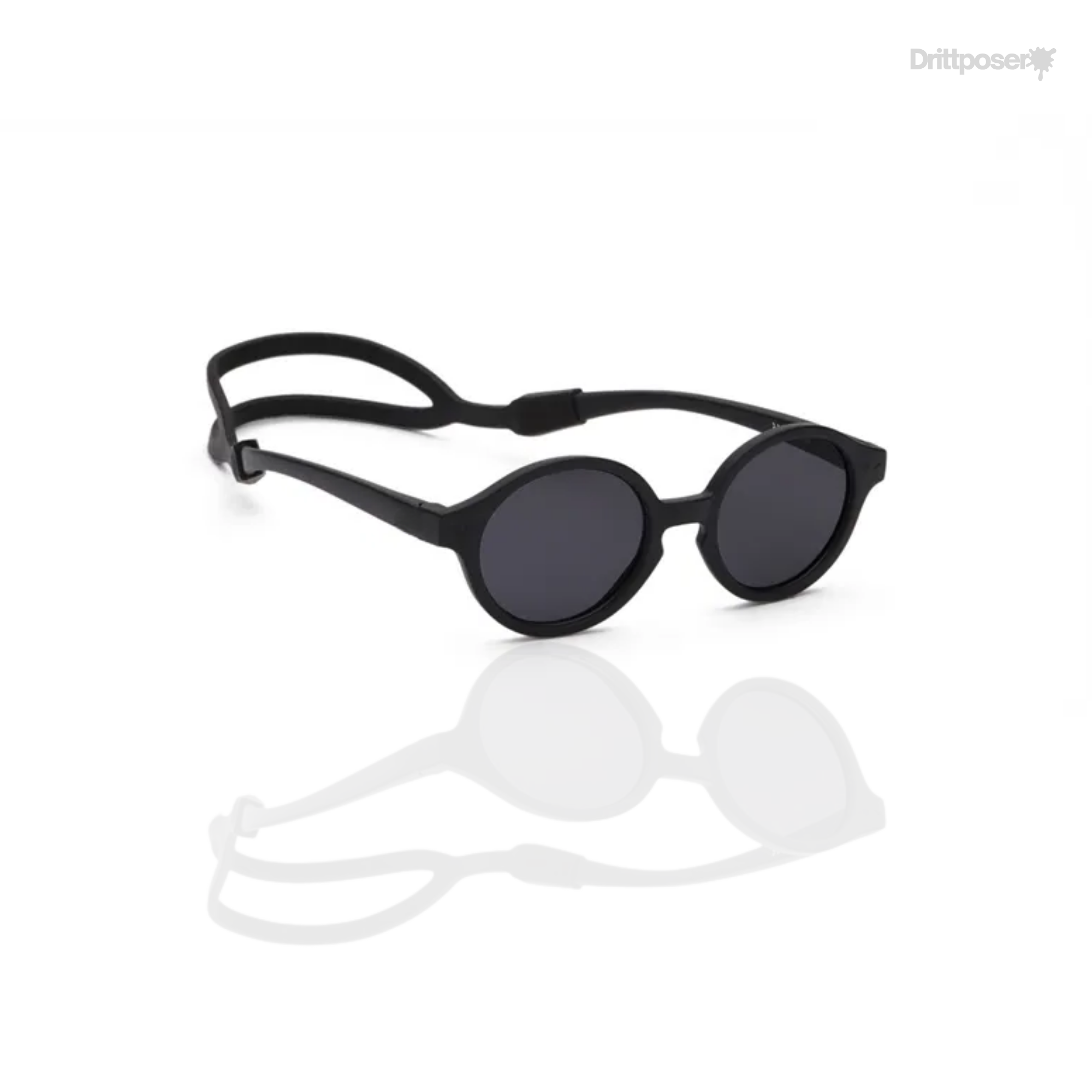 Trollefant solglasögon i silikon med justerbart band – Svart