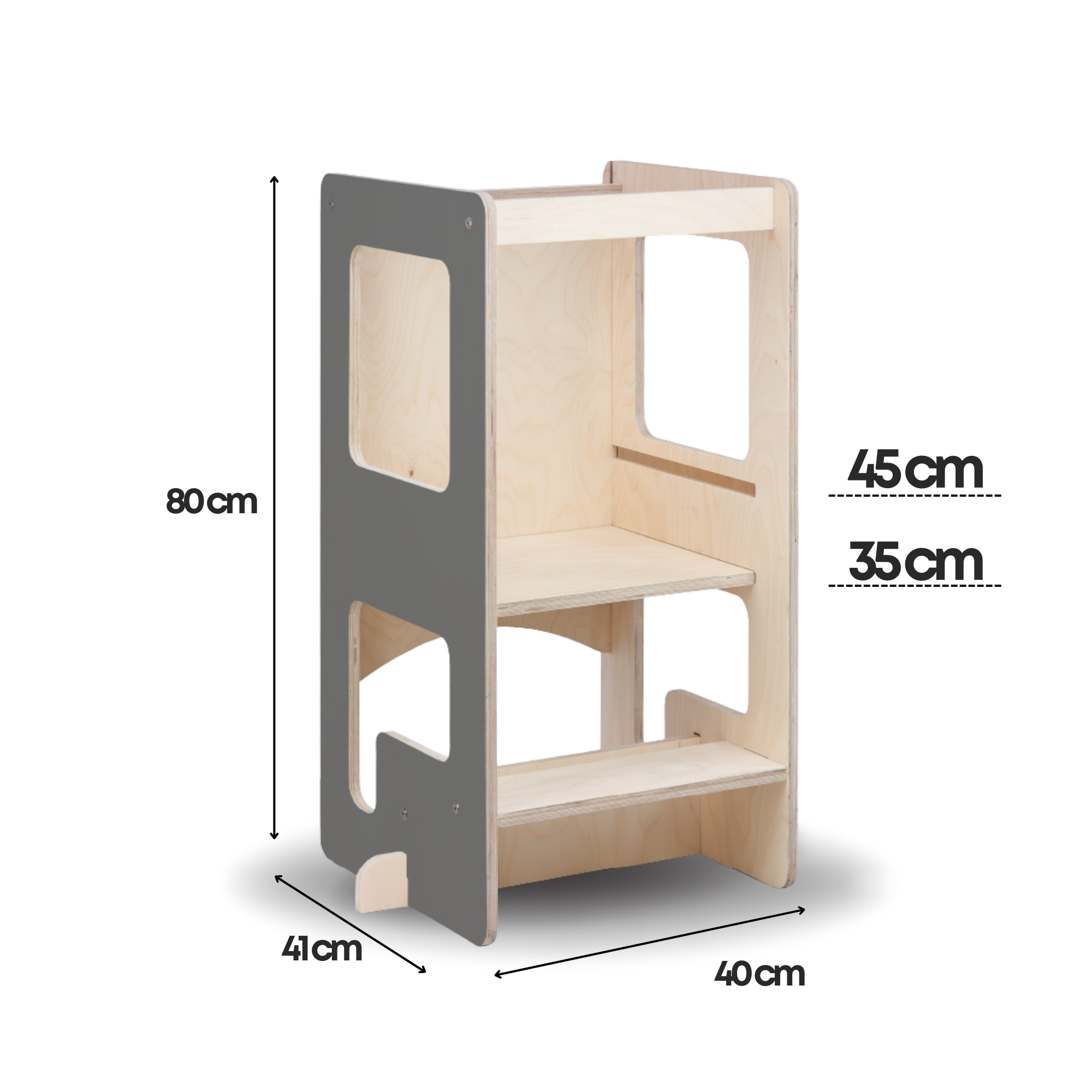 Kule Flip, grå – Flexibel köks- och aktivitetsplattform