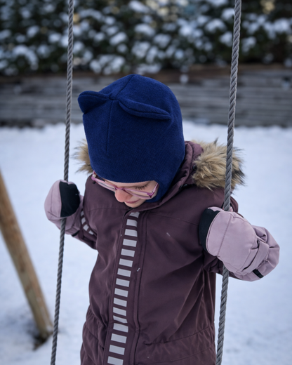 Balaklava i merinoull, marinblå