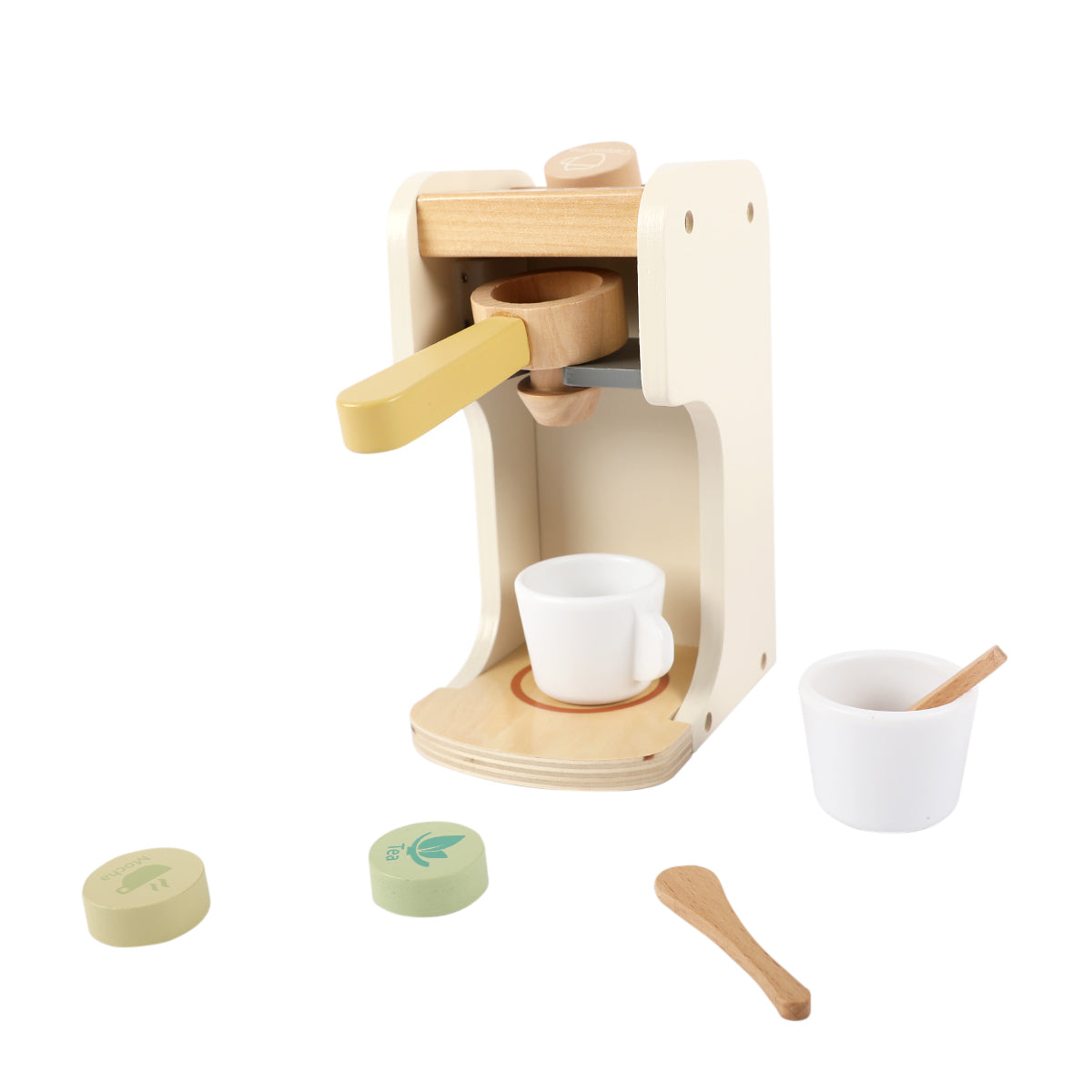 Klassisk kaffemaskin i trä