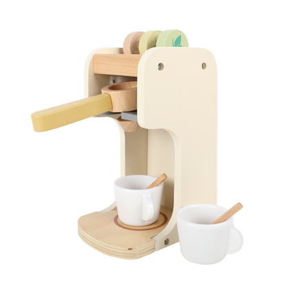 Klassisk kaffemaskin i trä