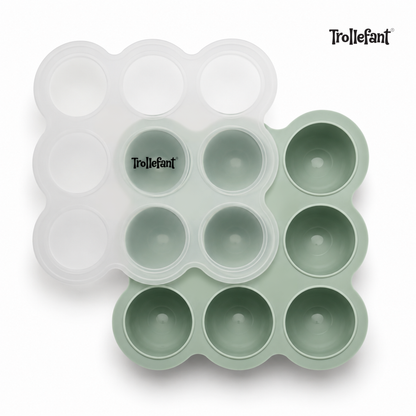 5 x Trollefant Frysform med Lock, 9x60 ml