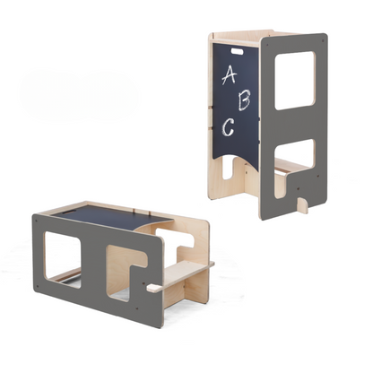 Kule Flip, grå – Flexibel köks- och aktivitetsplattform