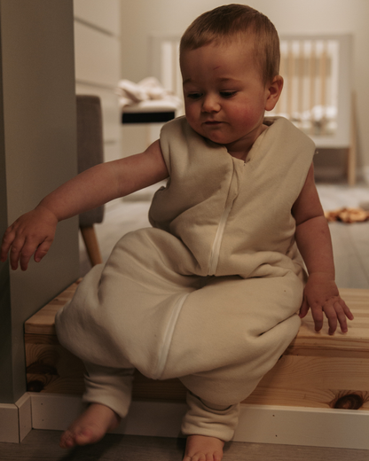 MimiNu Sovpåse med fötter, Beige