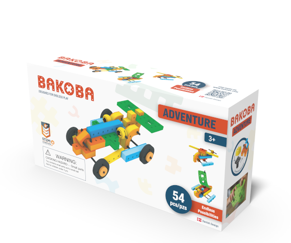 BAKOBA Adventurer – byggsats i mjukt skum (54 delar)