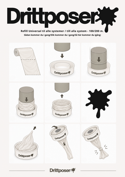 Refill Universal för alla system - 100 m