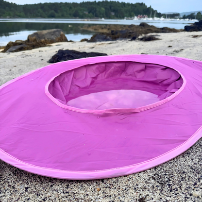 Popup strandtält med inbyggd plaskpool, grön