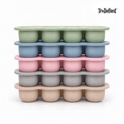 5 x Trollefant Frysform med Lock, 12x45 ml