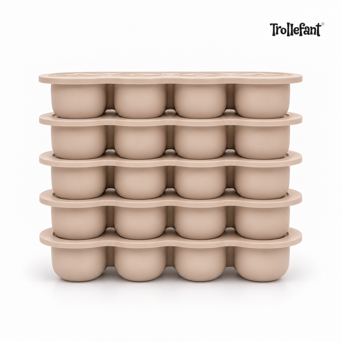 5 x Trollefant Frysform med Lock, 12x45 ml