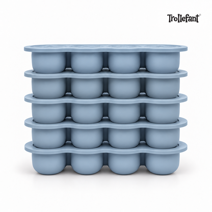 5 x Trollefant Frysform med Lock, 12x45 ml