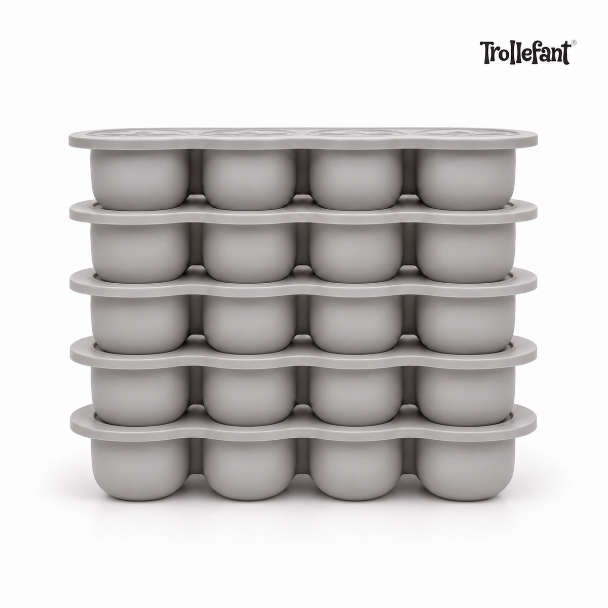 5 x Trollefant Frysform med Lock, 12x45 ml