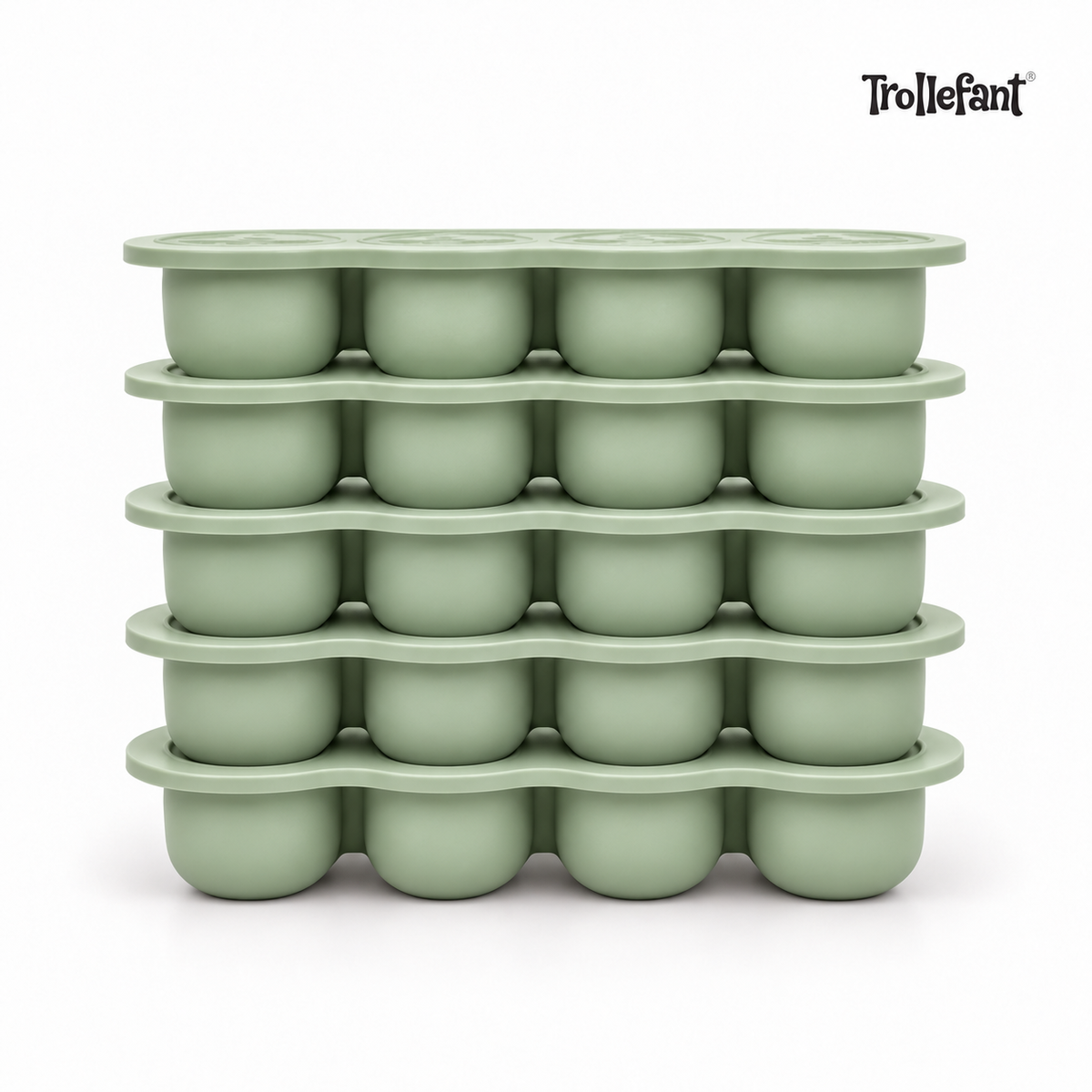 5 x Trollefant Frysform med Lock, 12x45 ml