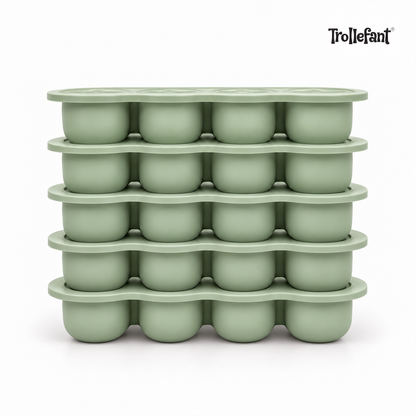 5 x Trollefant Frysform med Lock, 12x45 ml