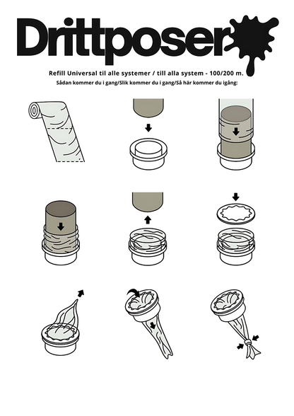 Refill Universal för alla system - 200 m
