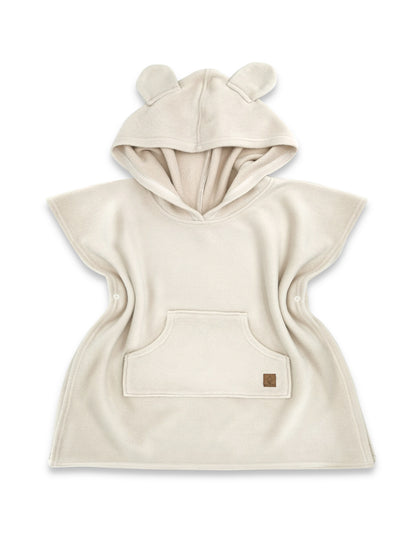 Trollefant Lyxig Badponcho – Bambumaterial, beige